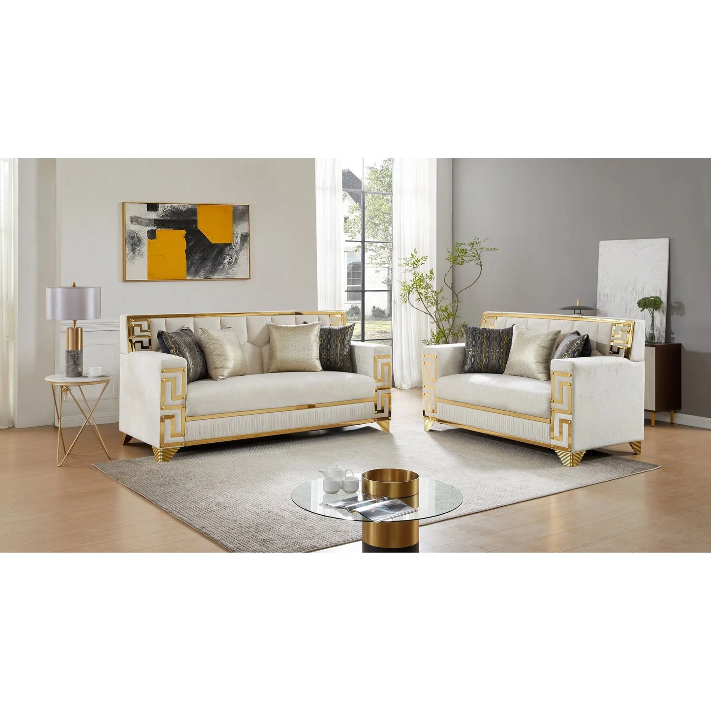 Hira Sofa & Loveseat Set
